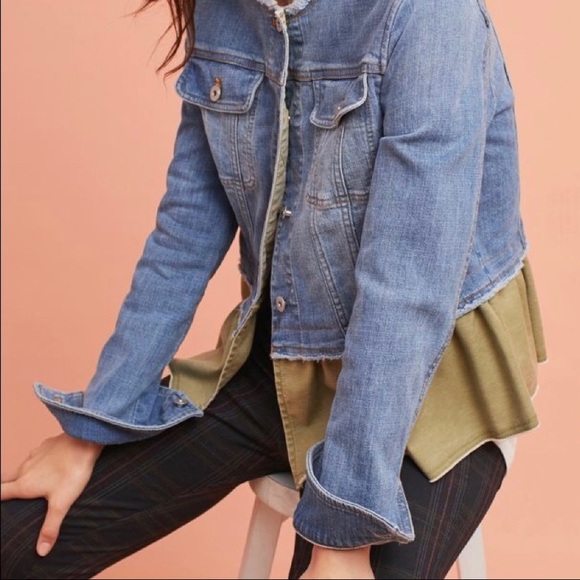Anthropologie Jackets & Blazers - Anthro Pilcro and the Letterpress Jean Jacket